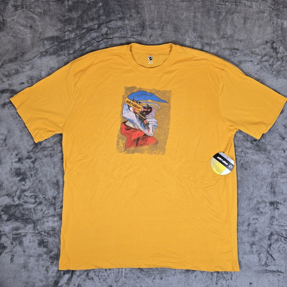 BRP Ski-doo T Shirt Size 2XL New NWT Yellow